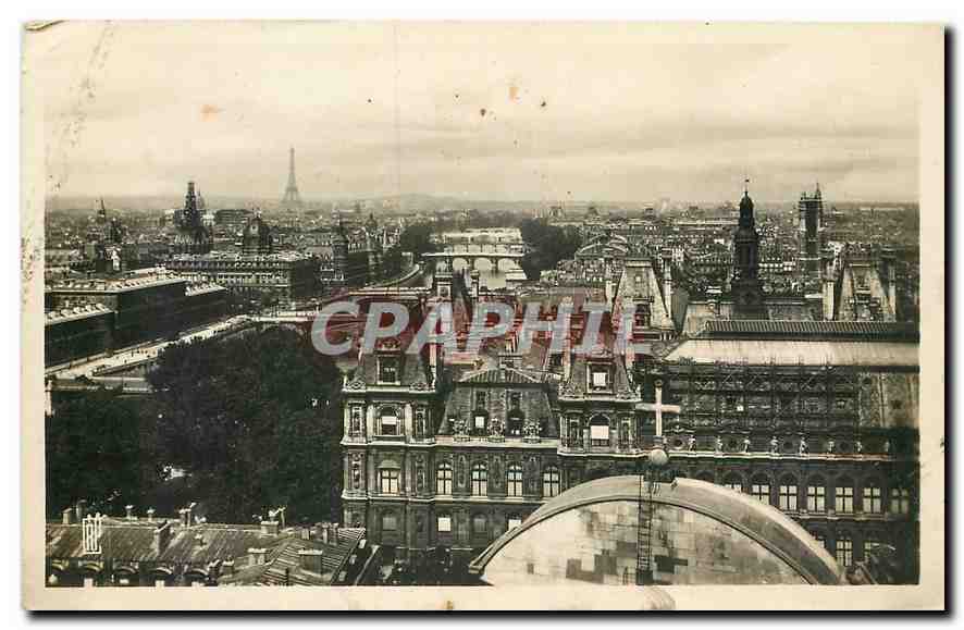 CPA Paris Panorama des huit ponts 