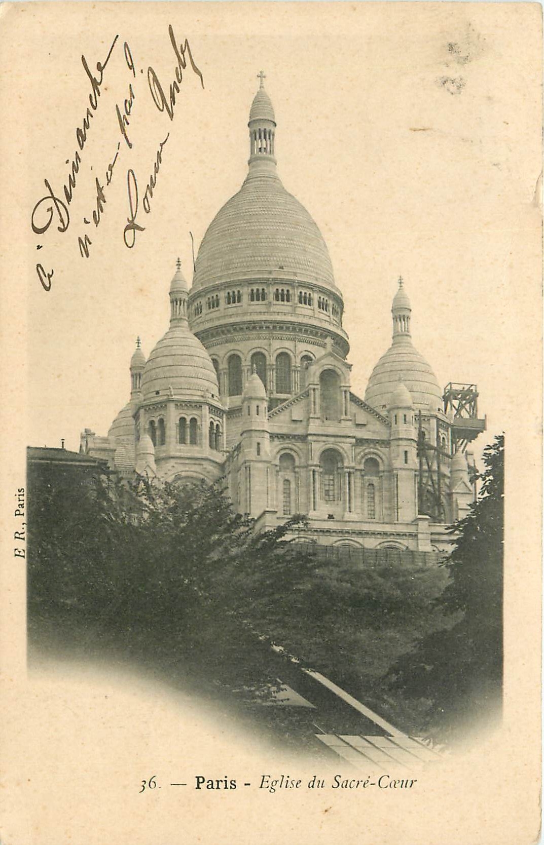 CPA Paris Eglise du Sacre Coeur 