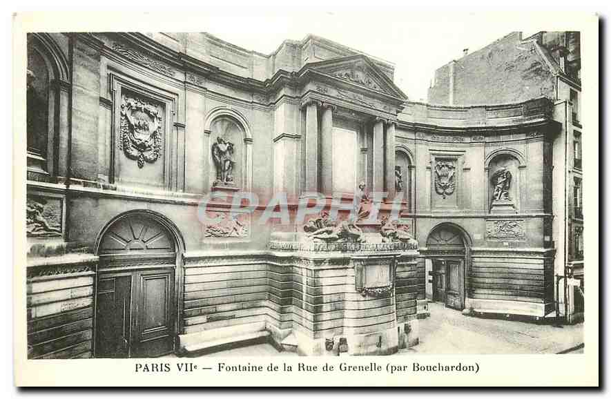 CPA Paris VII fontaine de la Rue de Grenelle 