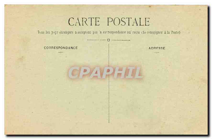 CPA Paris Place du Carrousel Monument de Gambetta  — Rückseite