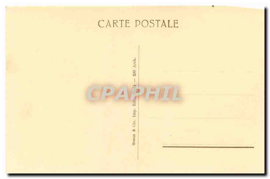CPA Paris Notre Dame facade  — Verso
