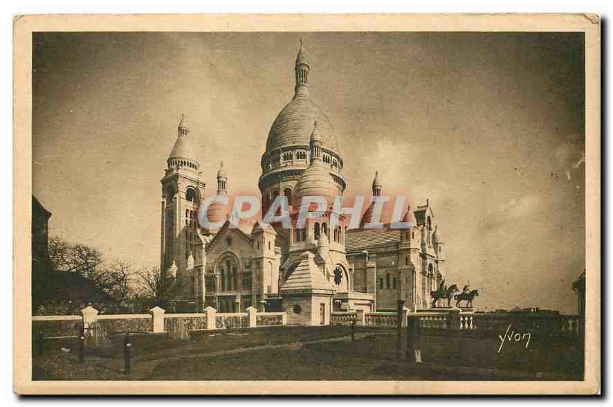 CPA Paris en flanant ensemble de la Basilique du Sacre Coeur 