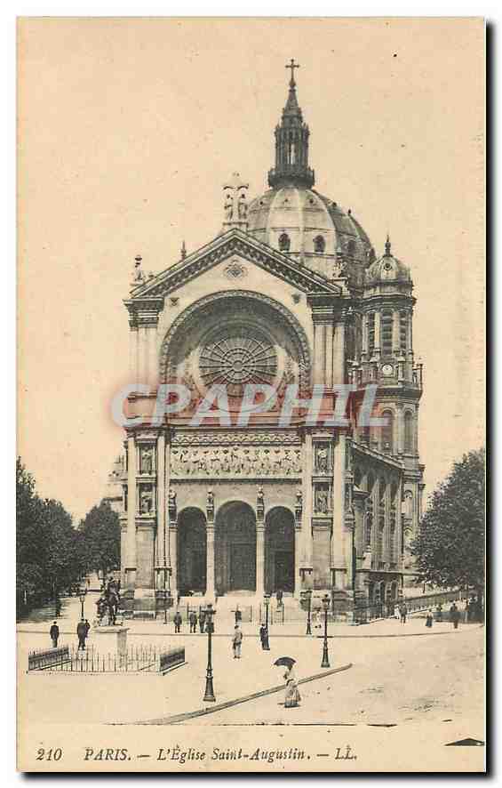 CPA Paris l'Eglise Saint Augustin 