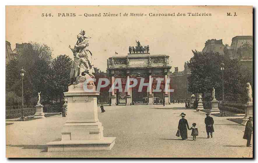 CPA Paris Quand Meme Carrousel des Tuileries 