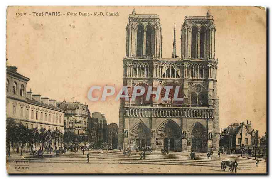 CPA Tout Paris Notre Dame 