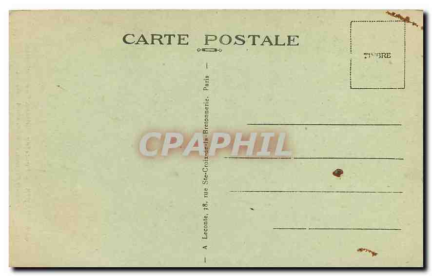 CPA Paris Fontaine Moliere rue Richelieu  — Rückseite