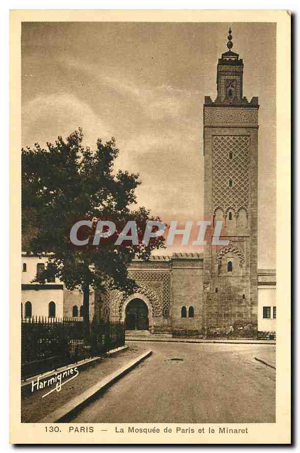 CPA Paris la Mosquee de Paris et le Minaret 