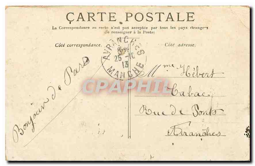 CPA Paris Le Sacre Coeur de Montmartre  — Rückseite