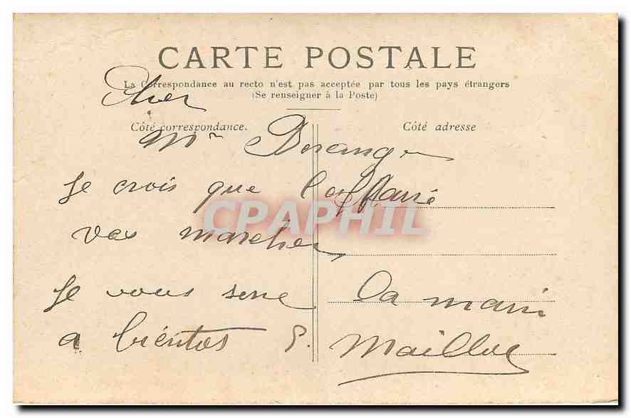 CPA Paris la Bastille Colonne de Juillet  — Rückseite