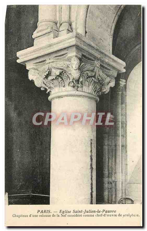 CPA Paris Eglise Julien le Pauvre 