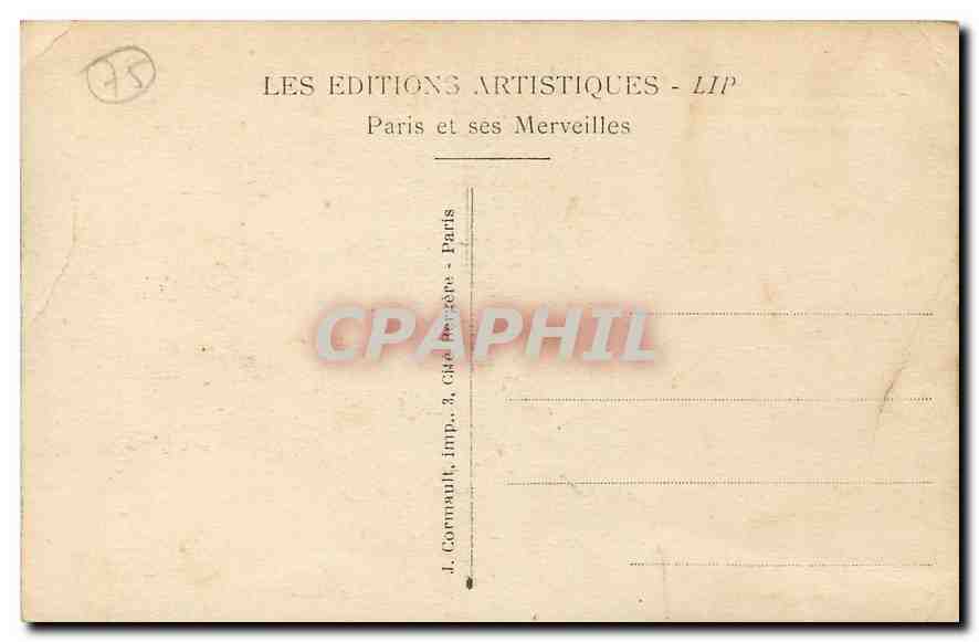 CPA Paris la tombe du soldat inconnu et la flamme perpetuelle du Souvenir  — Rückseite