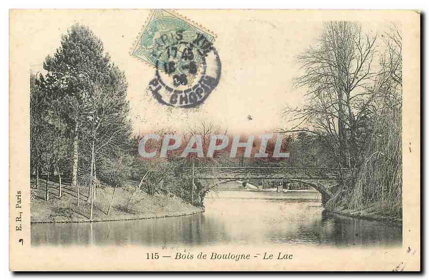CPA Bois de Boulogne le Lac 