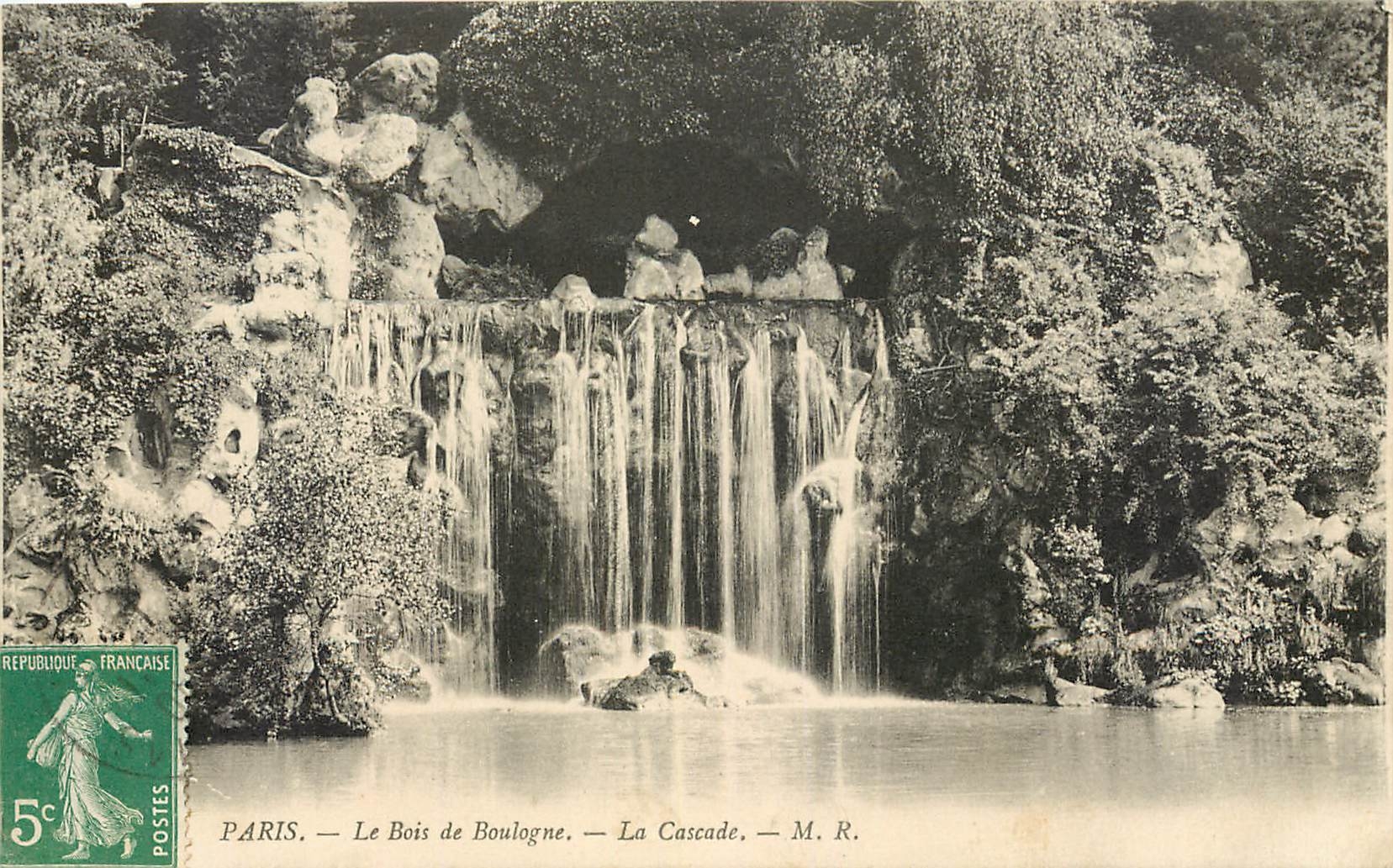 CPA Paris Le bois de Boulogne la Cascade 