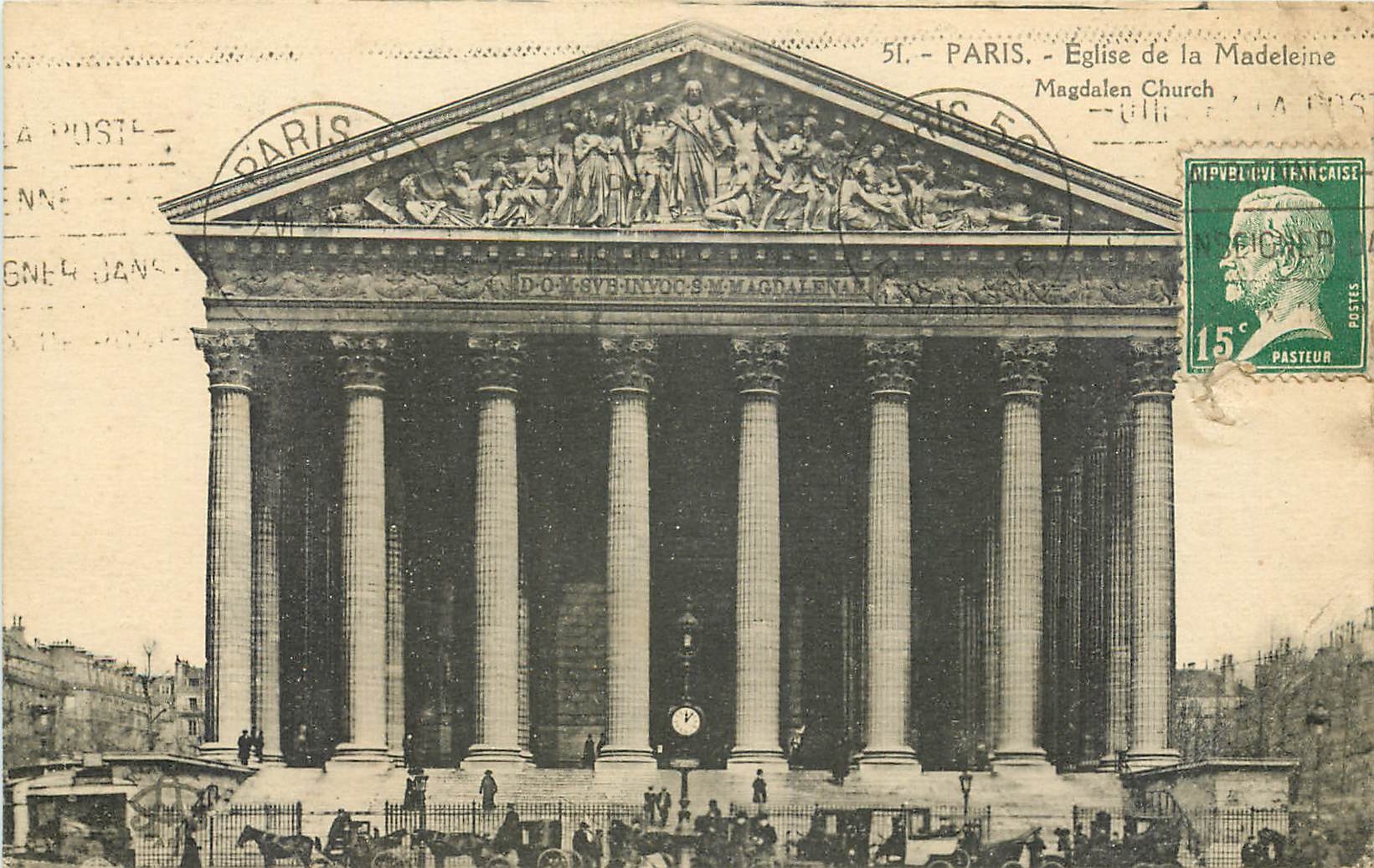 CPA Paris Eglise de la Madeleine 