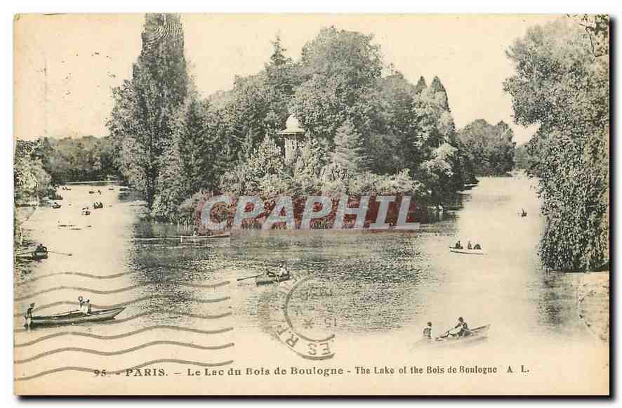CPA Paris le Lac du Bois de Boulogne 