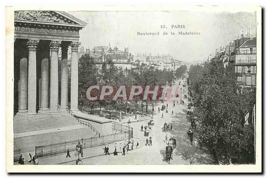 CPA Paris Boulevard de la Madeleine 