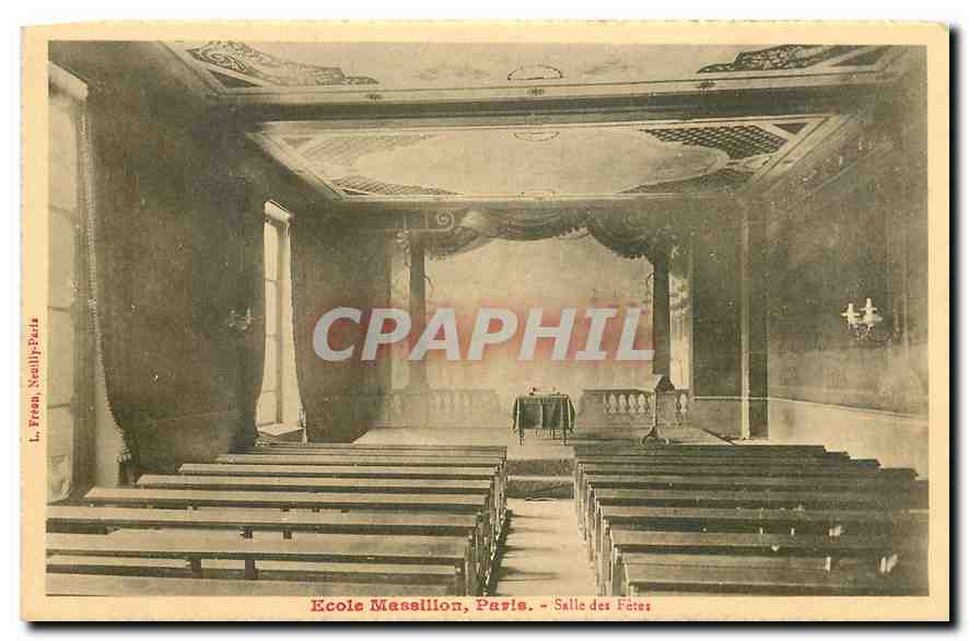 CPA Ecole Massillon Paris Salle des Fetes 