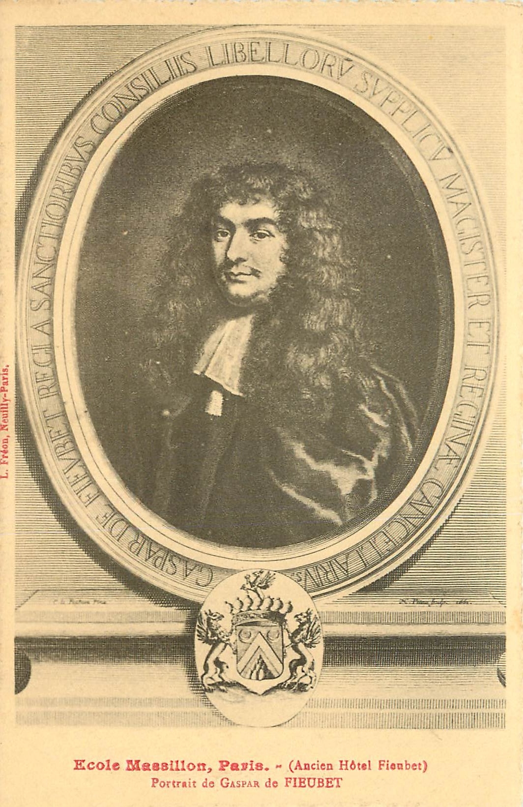 CPA Ecole Massillon Paris Ancien Hotel Fiaubet portrait de Gaspar de Fieubet 
