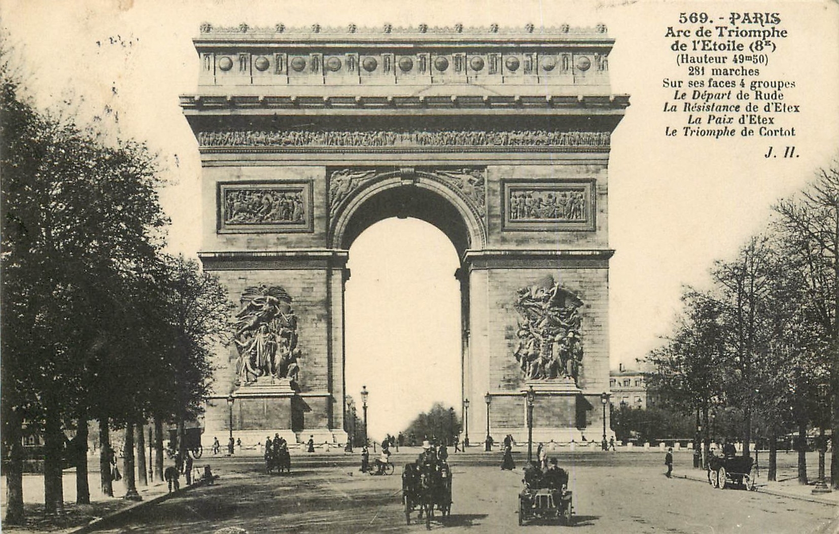 CPA Paris Arc de Triomphe de l'Etoile 