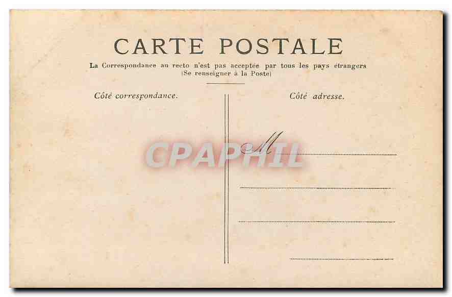 CPA Paris La Place de la Concorde  — Rückseite