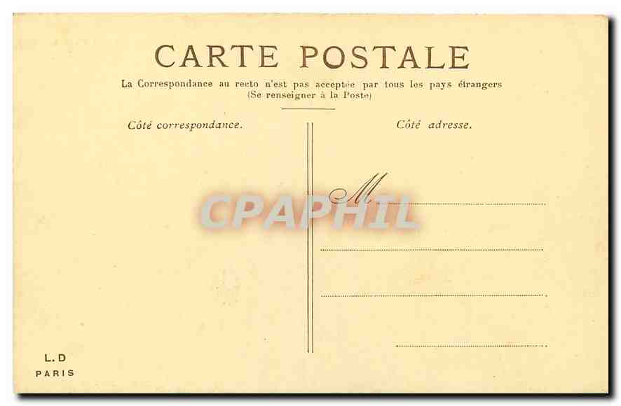 CPA Paris Le Grand Palais  — Verso