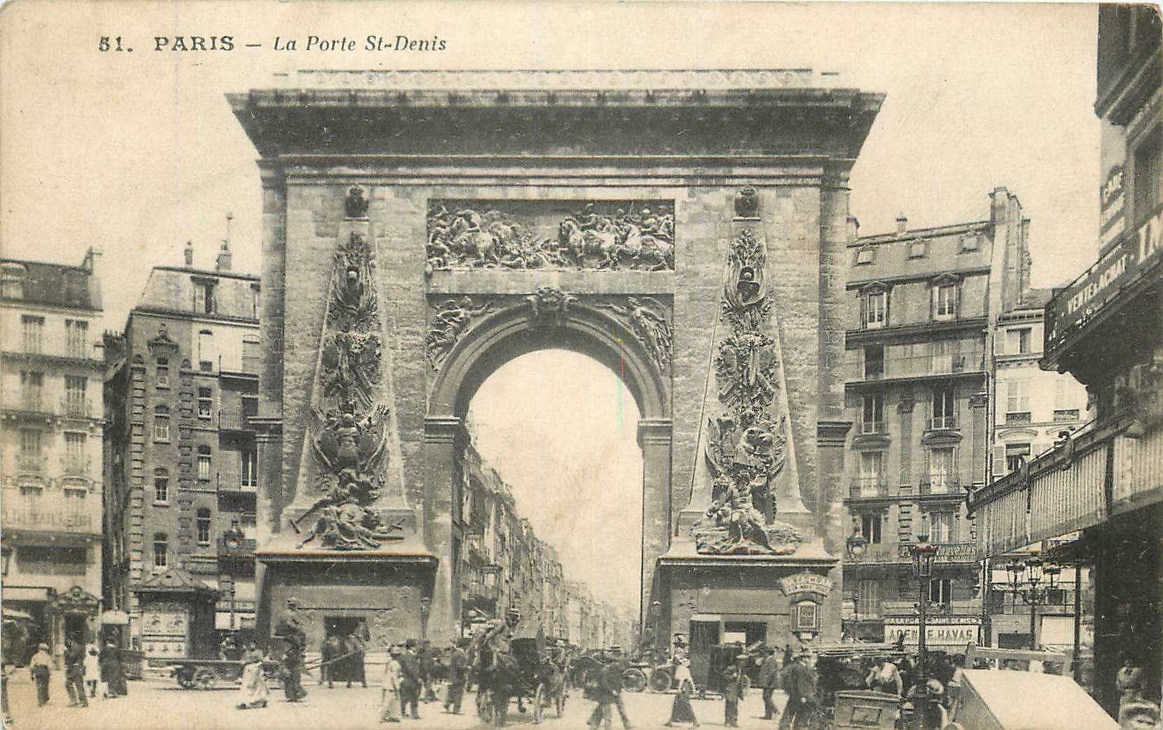 CPA Paris La Porte St Denis 