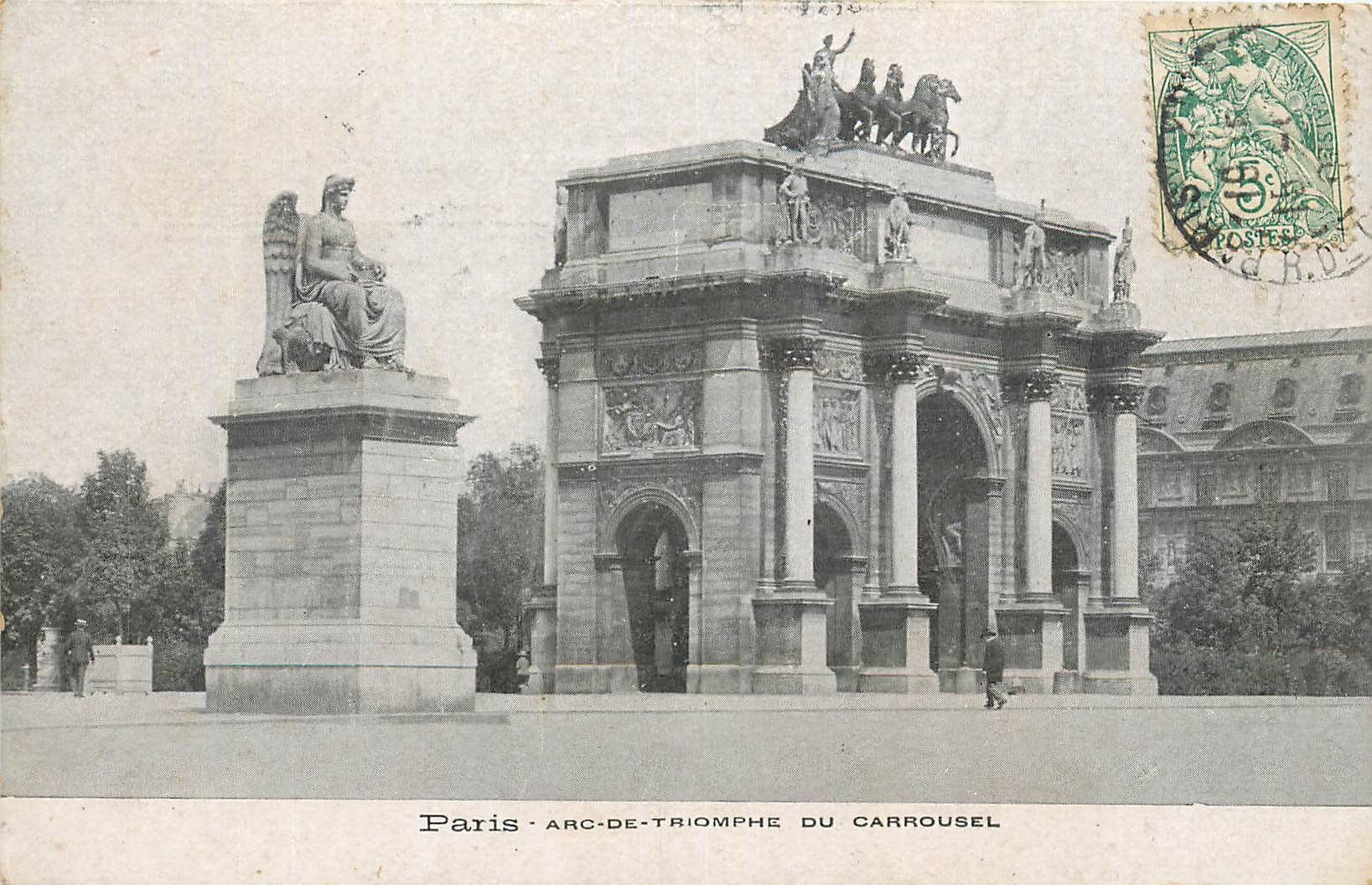 CPA Paris Arc de triomphe du Carrousel 