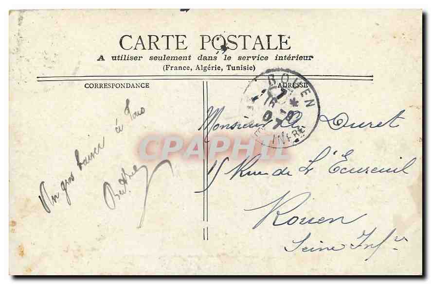 CPA Paris Arc de triomphe du Carrousel  — Rückseite