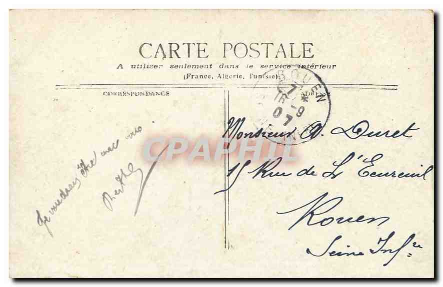 CPA Paris Allee centrale du Jardin des Tuileries  — Rückseite