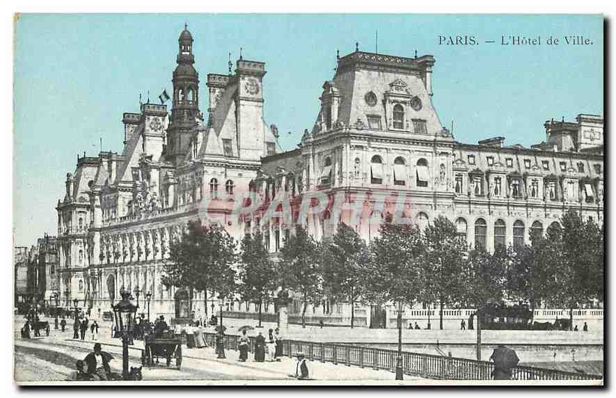 CPA Paris L'Hotel de Ville 