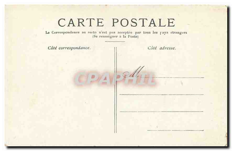 CPA Paris L'Hotel de Ville  — Rückseite
