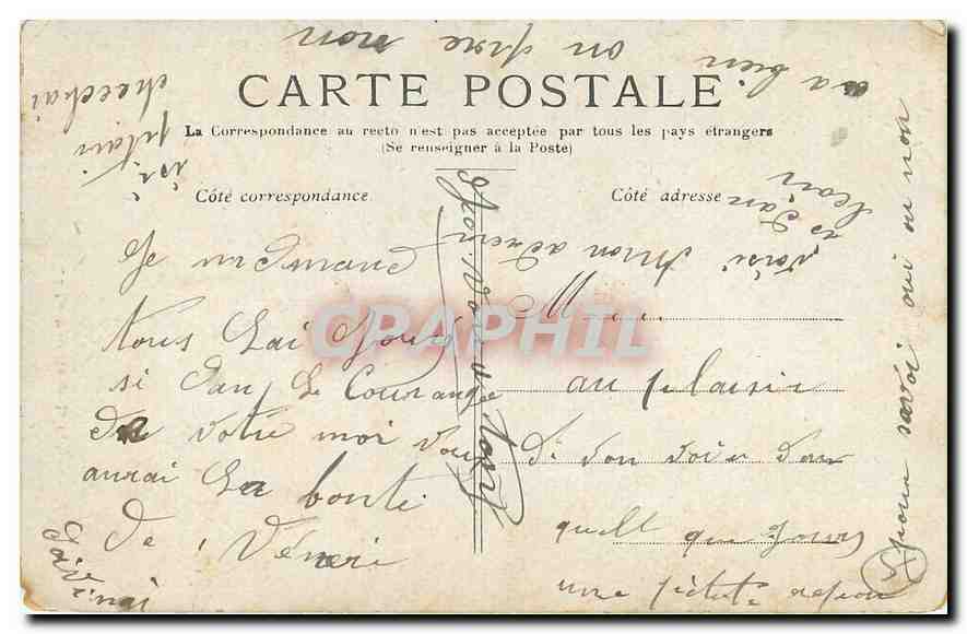 CPA Paris La Bastille et la Colonne de juillet  — Rückseite