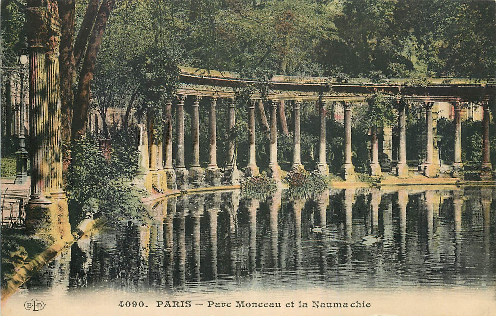 CPA Paris Parc Monceau et la Naumechie 