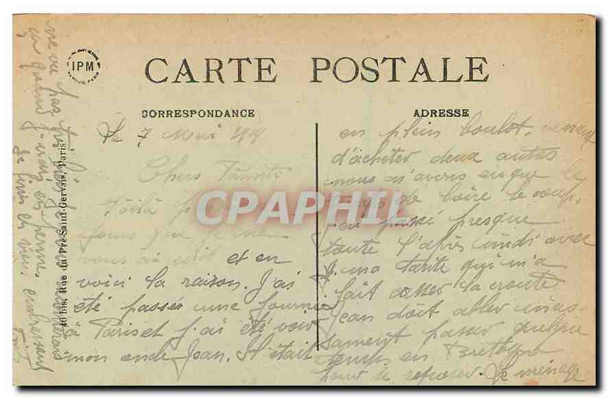 CPA Paris Jardin des Plantes Entree principale  — Rückseite