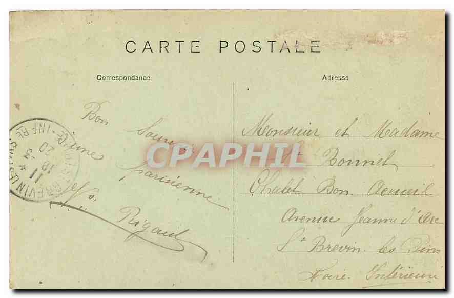 CPA Paris Place de l'Etoile l'Arc de Triomphe  — Verso