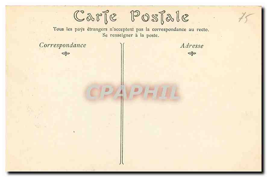 CPA Paris Notre Dame  — Verso