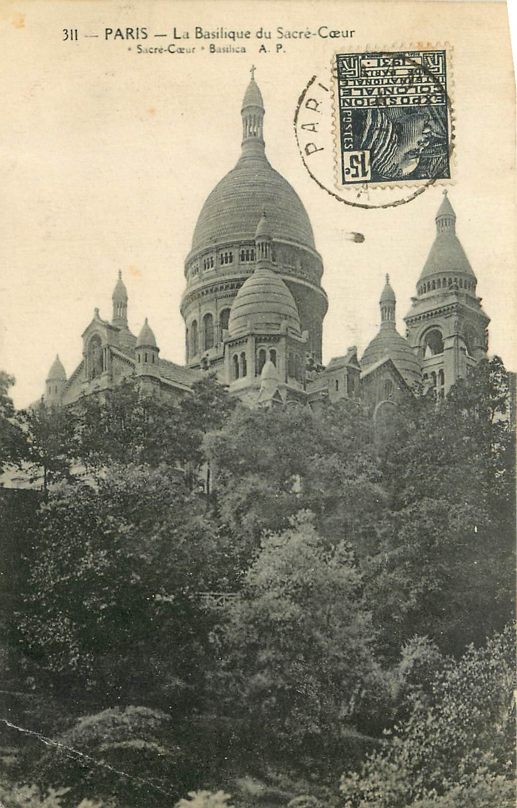 CPA Paris La Basilique du Sacre Coeur 