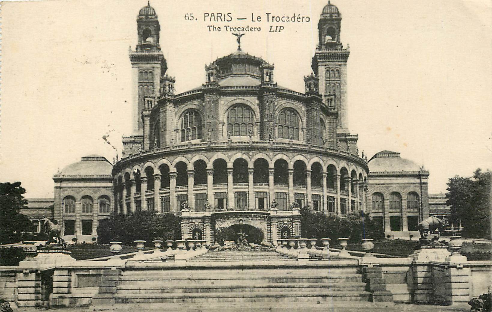CPA Paris Le Trocadero Rhinoceros