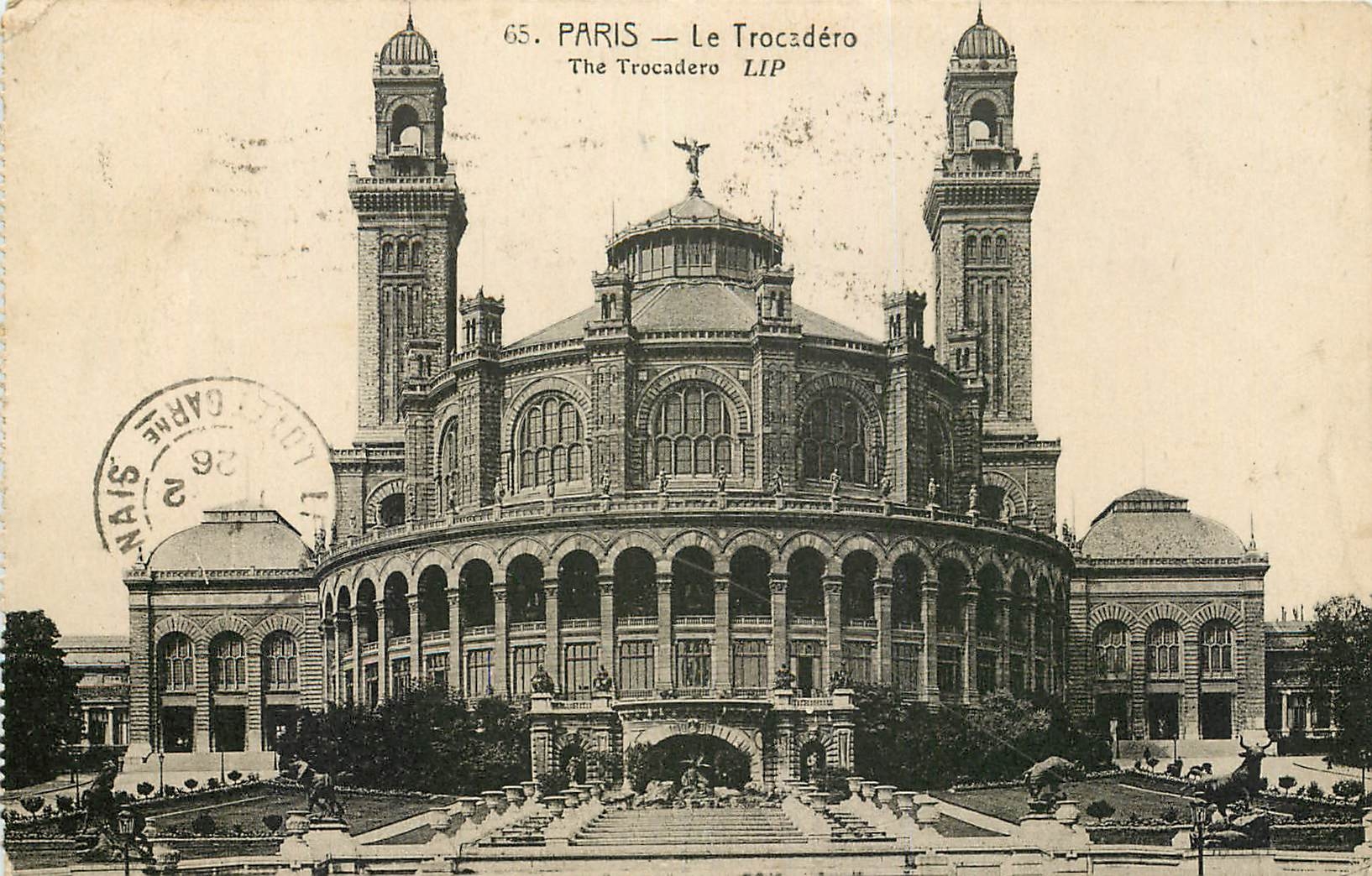 CPA Paris Le Trocadero Taureau Rhinoceros