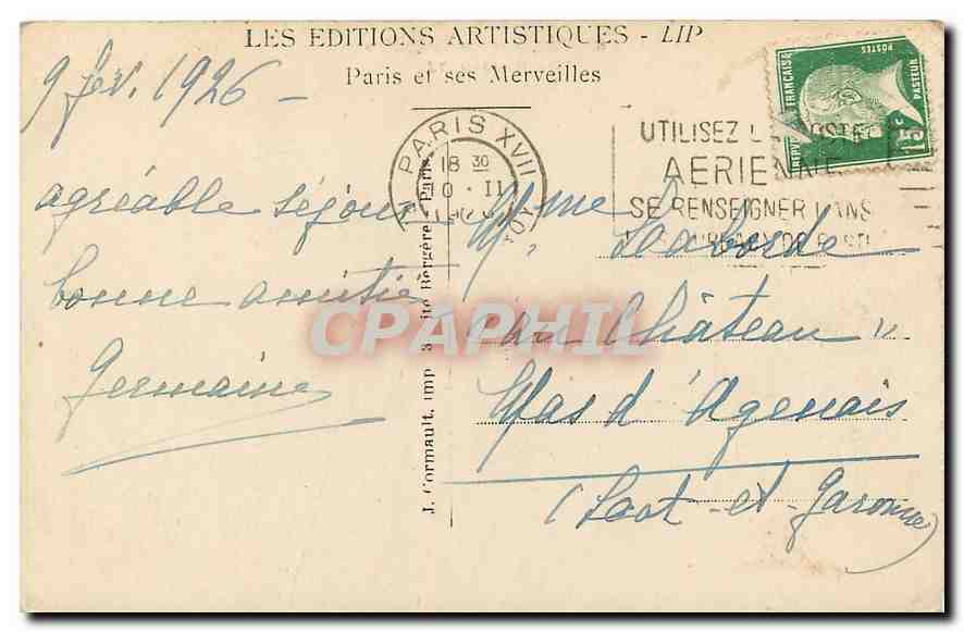 CPA Paris Le Trocadero Taureau Rhinoceros — Rückseite