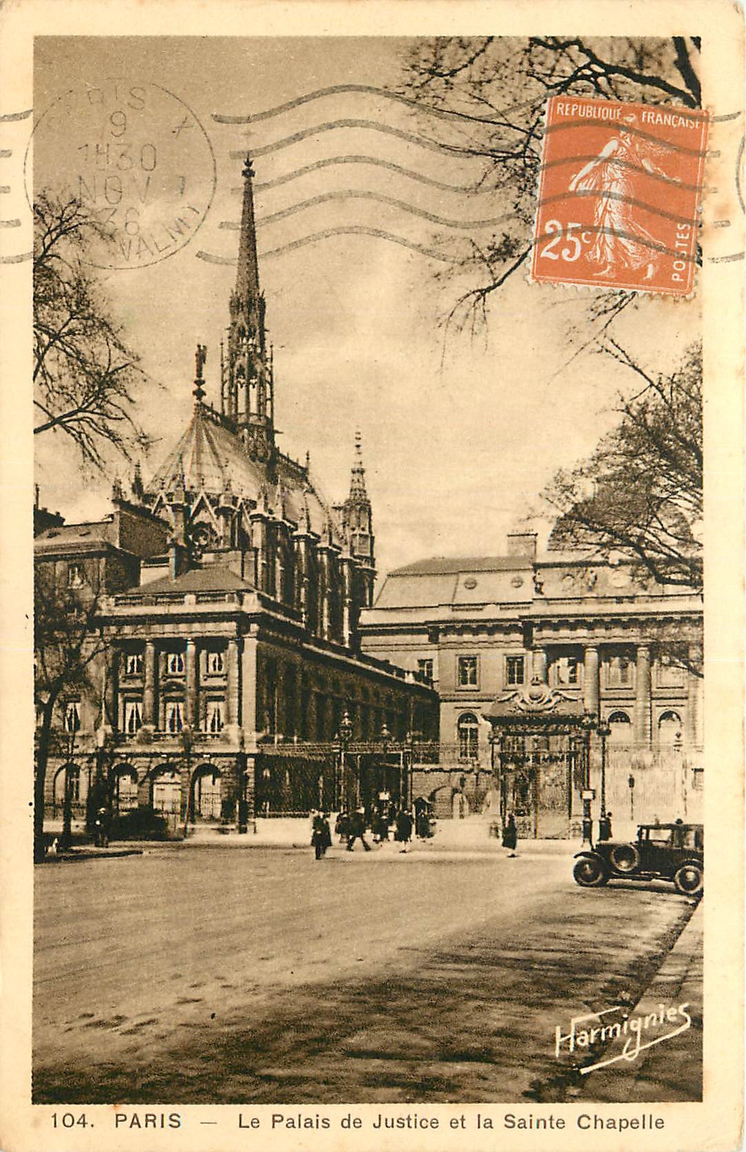 CPA Paris Le Palais de Justice et la Sainte Chapelle 