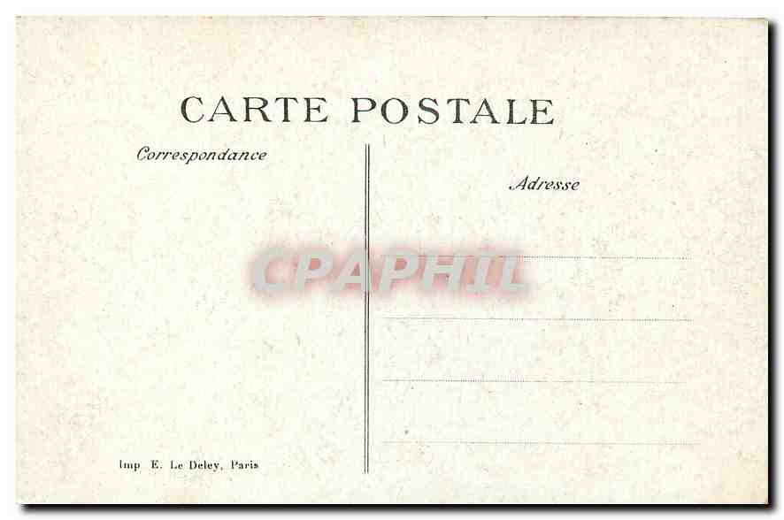 CPA Paris le Louvre Monument de Gambetta  — Rückseite
