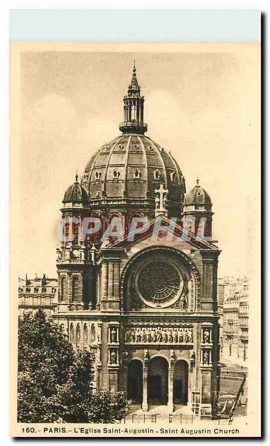 CPA Paris L'Eglise Saint Augustin 