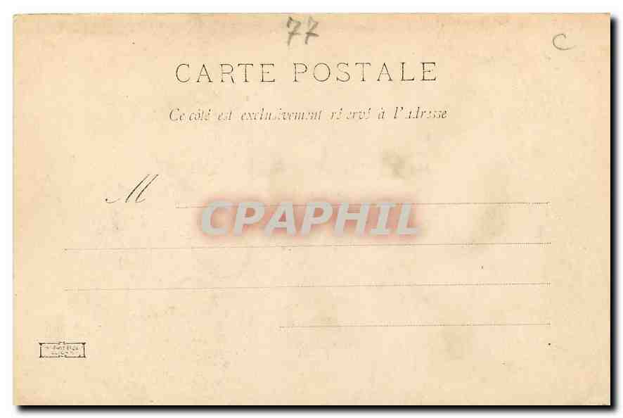 CPA Moret sur Loing Le Pont de la Ville  — Verso