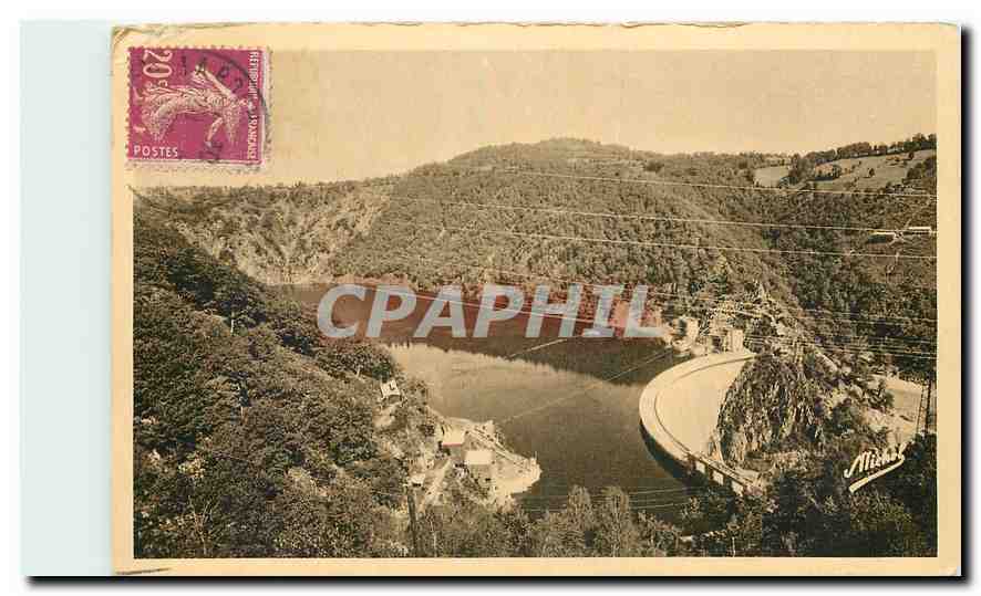 CPA Gorges de la Dordogne Le Barrage de Mareges Correze Vue panoramique 