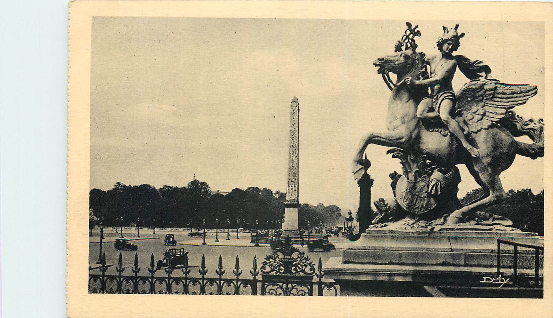 CPA Paris Place de la Concorde Obelisque de Louqsor 