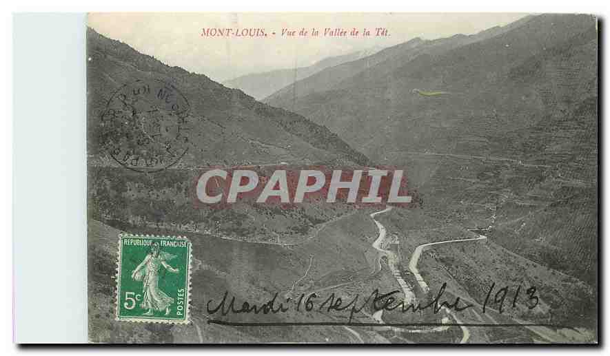 Mont-Louis - Vue de la Vallée de la Têt — Edition L. Vergès