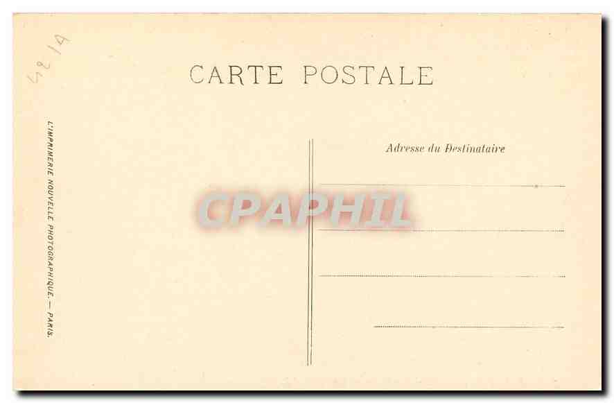 CPA Saint Etienne Le Palais de Justice  — Rückseite