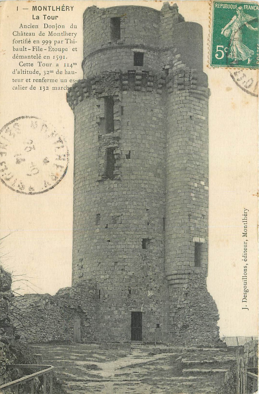 CPA Montlhery La Tour Ancien Donjon du Chateau de Montlhery 