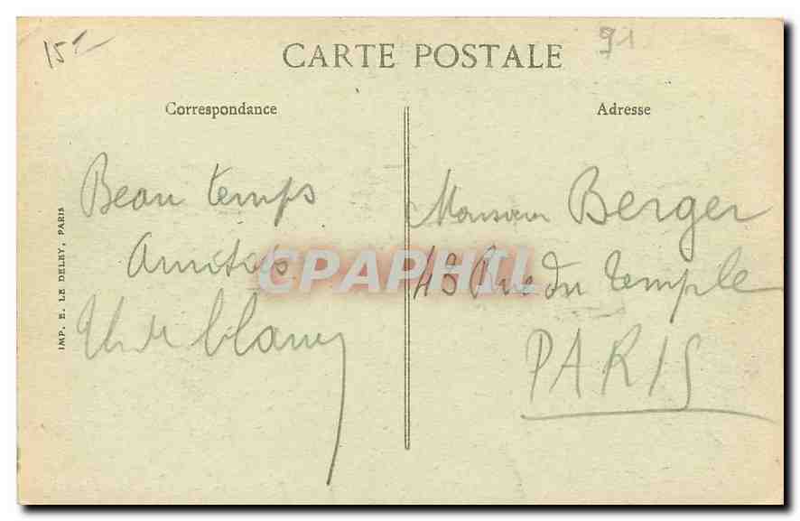 CPA Milly Pittoresque Milly S et O La Roche Feuilletee  — Rückseite